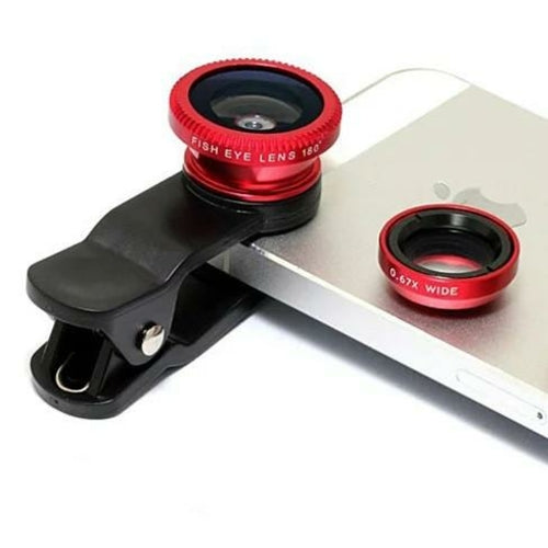 3-in-1 Universal Clip on Smartphone Camera Lens